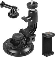 Dash Cam Suction Cup Mount Windshield Camera Holder Stand 9CM with Black
