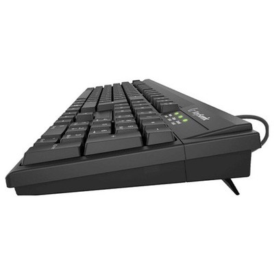 Keysonic KSK-8008U-IP (DE) Kabelgebunden Tastatur Deutsch, QWERTZ Schwarz