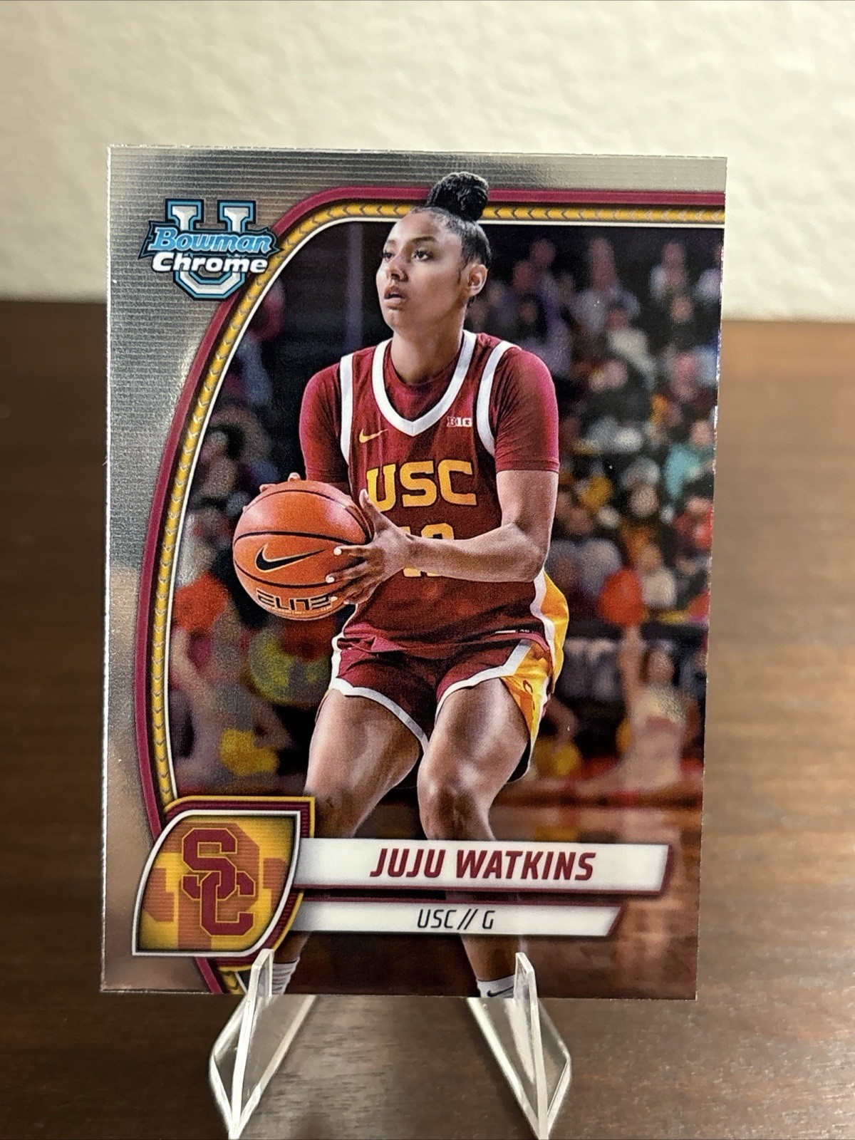 2024-2025 Bowman Chrome U JuJu Watkins USC Rookie Card #37