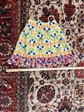 Little Girl Hanna Andersson Pull On Ruffle Hem Colorful Floral Skirt Size 10