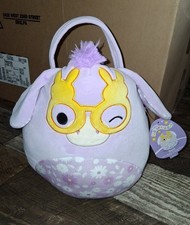 NEW Delzi the Donkey 12" Easter Basket Squishmallow Plush Toy