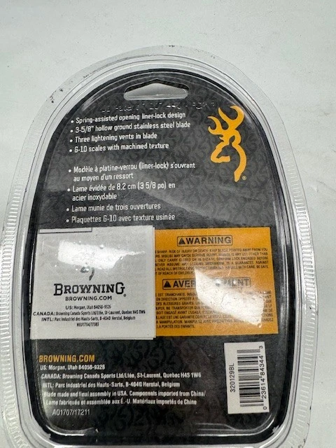 Cuchillo Plegable Browning Crack Down *Nuevo Foto 4 de 4