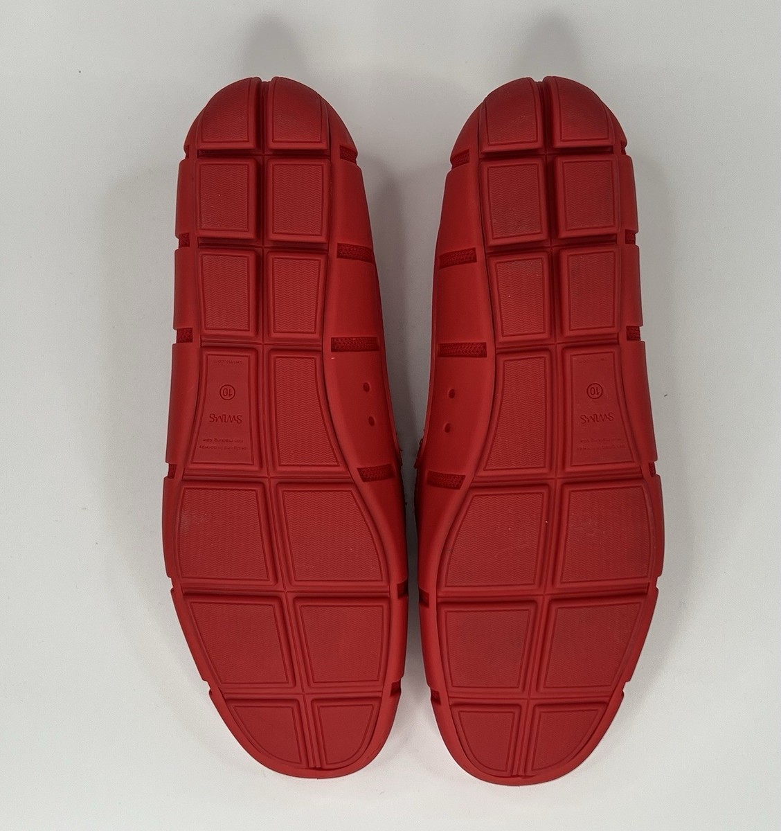 NEW NO BOX SZ 8 EU 42 SWIMS Mens Riva Red Slip On Loafers Shoes waterproof water SWIMS Riva Red Loafers Shoes Men main image 2