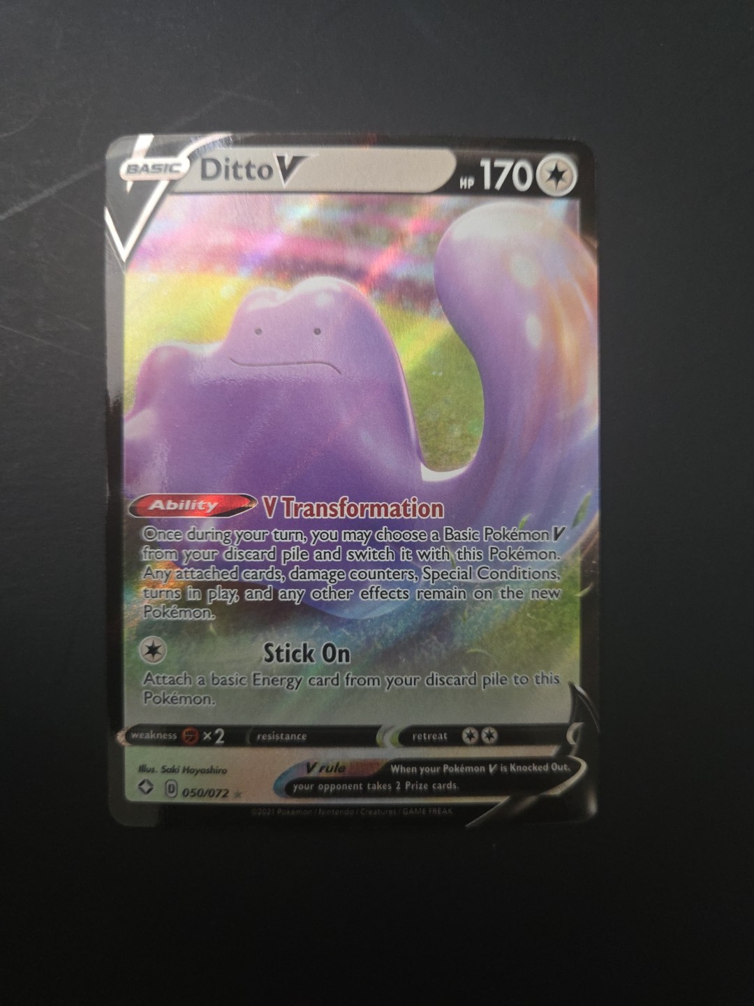 Ditto V - 050/072 - Ultra Rare Near Mint Shining Fates