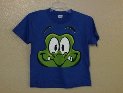 #ad NEW WHERE#x27;S MY WATER? blue graphic tee KIDS size L LARGE 7 64NW $3.00