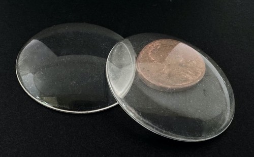 Vintage Large 40mm Magnifying Glass Lucite Lens Lenses 2