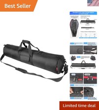 Heavy Duty Nylon Tripod Case - 39in Large Capacity with Protective Padding