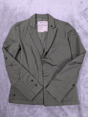 Zadig & Voltaire Virginia Grunge Pins Utility Blazer Jacket Green Size S