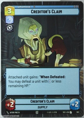 Creditor's Claim (303) | Secrets of Power | Hyperspace | NM