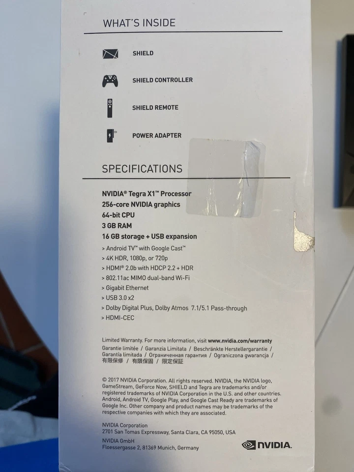 nvidia shield tv completo con gamepad e telecomando - Immagine 2 di 4