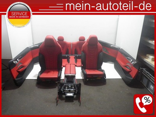 BMW 8er Coupe G14 KOMPLETTE Sitzausstattung Ledersitze Schwarz Rot Sitze