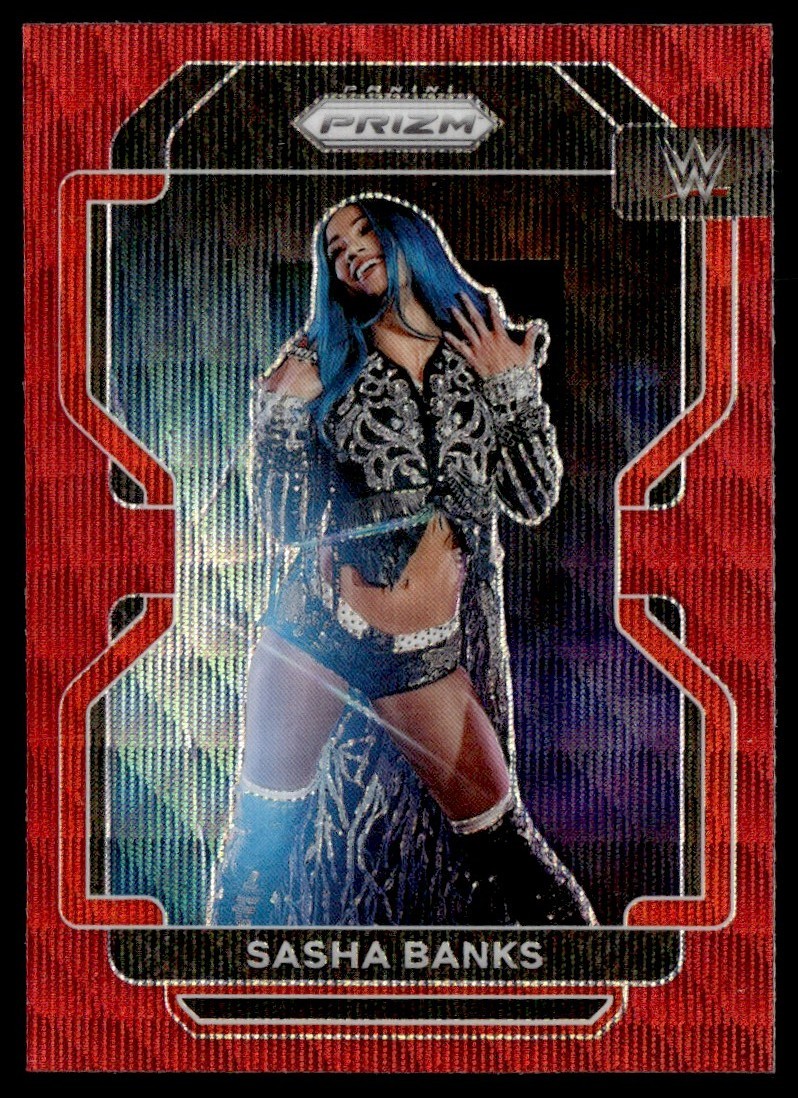 2022 Panini Prizm WWE Ruby Wave Sasha Banks #102