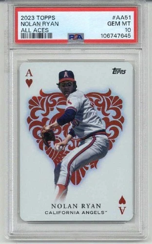 2023 TOPPS ALL ACES #AA51 NOLAN RYAN CARD CALIFORNIA ANGELS PSA 10 GEM MINT