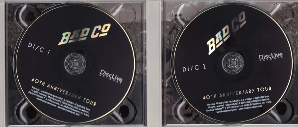 Bad Company - 40th Anniversary Tour 3CD 2013 RARE LIMITED EDITION Foto 2 de 3