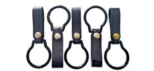 Duty belt flashlight holder (4 Pack). Made In The USA By Pando Leather Craft