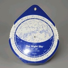 The Night Sky 20 -32  North Latitude Planisphere Chandler Astronomy 1977 Stars