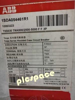 ABB T5S630 TMA500/2500-5000 F F 3P 500A 1SDA054461R1 Brand new Circuit Breaker