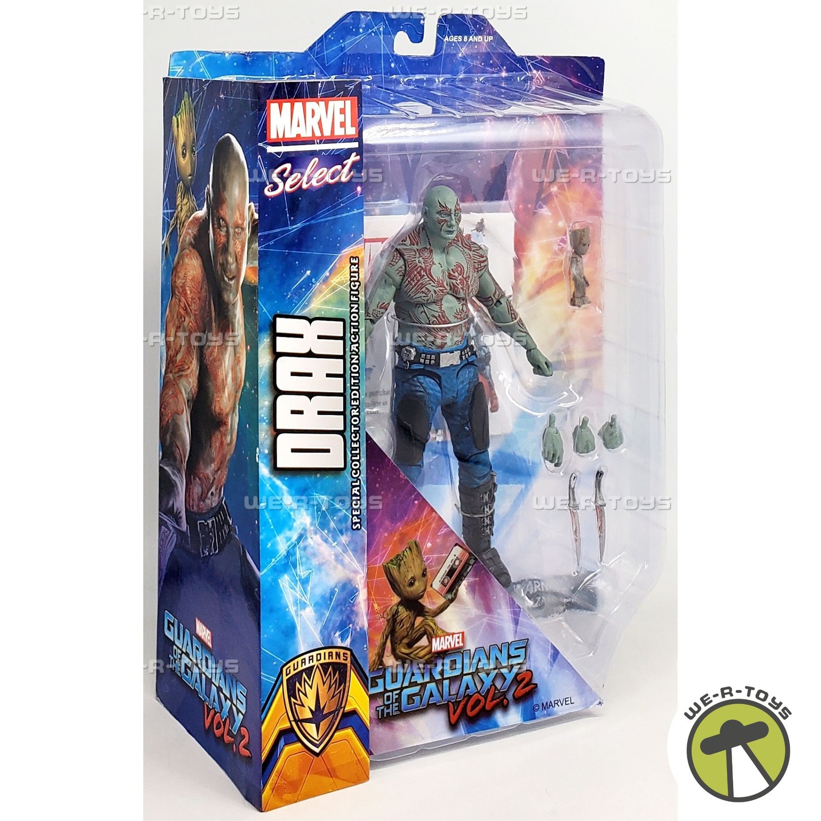 Marvel Select Guardians of The Galaxy 2 Drax & Baby Groot Action Figure Set