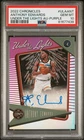 2022-23 Panini Chronicles Anthony Edwards Purple Under Lights Auto /49 PSA 10