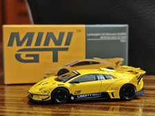 MINI GT 1135 1/64 Lamborghini Murcielago GT Evo LBWK Silhouette Yellow In Stock