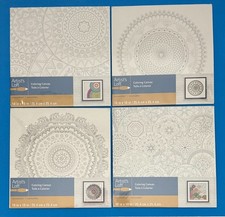 Artist's Loft Coloring Canvas Mandalas 10 x 10 YOU CHOOSE