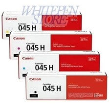 Canon 045H High Yield Toner Cartridge Set Black Cyan Magenta New Sealed Box