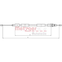 Metzger 10.4657 Seilzug Feststellbremse FüR Citroen Xsara N68