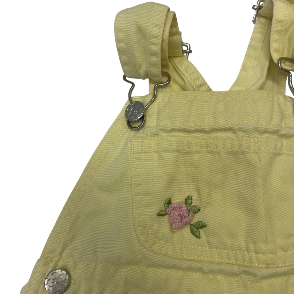 Mono corto de colección con volantes bordados flores tejidas para bebés niñas 18M Foto 3 de 4