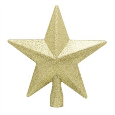 Elegant Gold Star Christmas Tree Topper | Star Tree Topper Christmas Decorations
