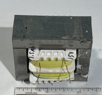 AC Power Transformer 15V , 120v  1.5A,  1500mah TRUE AMP