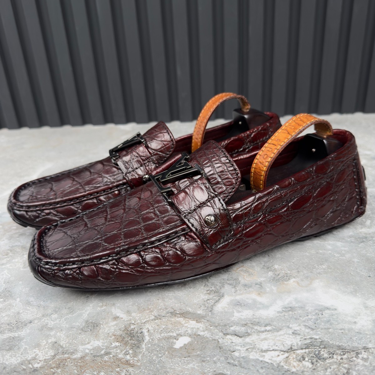 Louis Vuitton Monte Carlo Maroon Crocodile Alligator Skin 9 LV 10