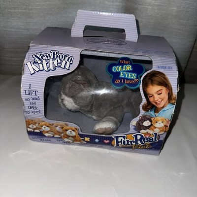 VTG Hasbro FurReal Friends Grey NewBorn Kitten, Tiger Electronics (2003) - NEW
