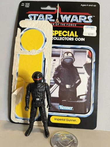 Vintage Kenner Star Wars POTF Imperial Gunner with Coin + Cardback