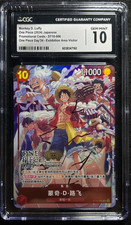 ONE PIECE LUFFY ST10-006 CHINESE CGC 10 GEM MINT [LABEL ERROR ]MARKED JAPANESE