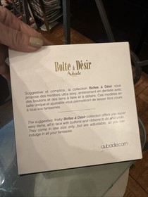 Boite a Desir by Aubade Paris Twist and Love Women's Bodysuit OSFM NIB