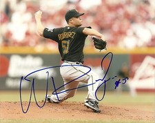 WANDY RODRIGUEZ PITTSBURGH PIRATES SIGNED AUTOGRAPHED 8x10 PHOTO W/COA HORIZNTAL