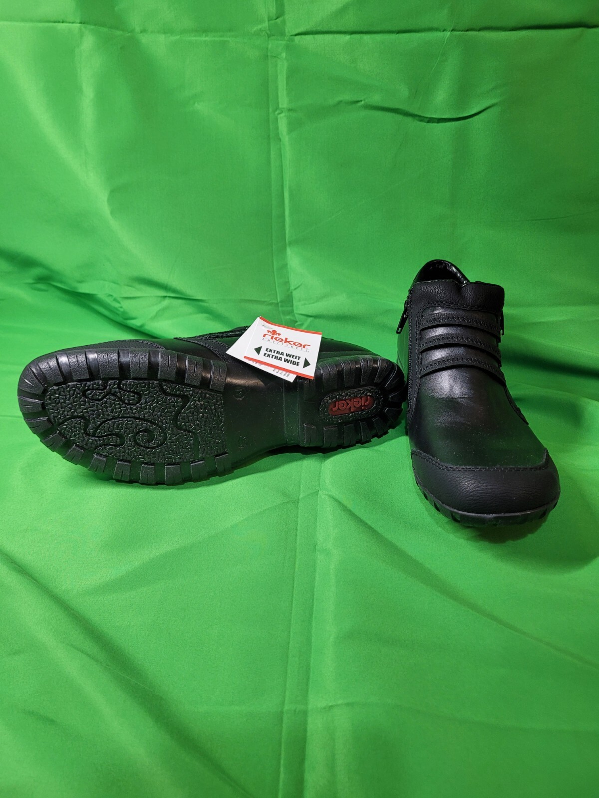 RIEKERLadies Black Ankle Boots(UK Size 8)(EU Size 41) eBay