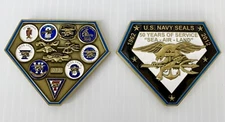 US Navy Seals Seal Team 6 VI Trident NSW 50 Years Challenge Coin CPO special Ops