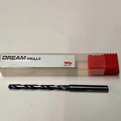 YG-1 7.4mm 8XD INOX CARBIDE DRILL w/ COOLANT HOLES EDP # DH453074 76mm LOC 114mm OAL
