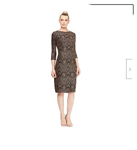 sl fashions metallic trim capelet sheath dress D&D Red Carpet Blue Shiny Dress main image 0