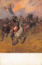 D2462) VITTORIO GUACCIAMANNI IL CANTO DEL CIGNO CORAZZIERI A WATERLOO
