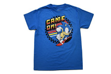 Sonic The Hedgehog Youth Boys Game On Blue Shirt NWT L, XL, 2XL
