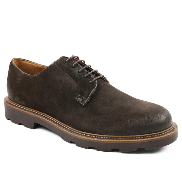 Bruno Magli Groover Plain-Toe Blucher- Dark Brown - Size: 9M 