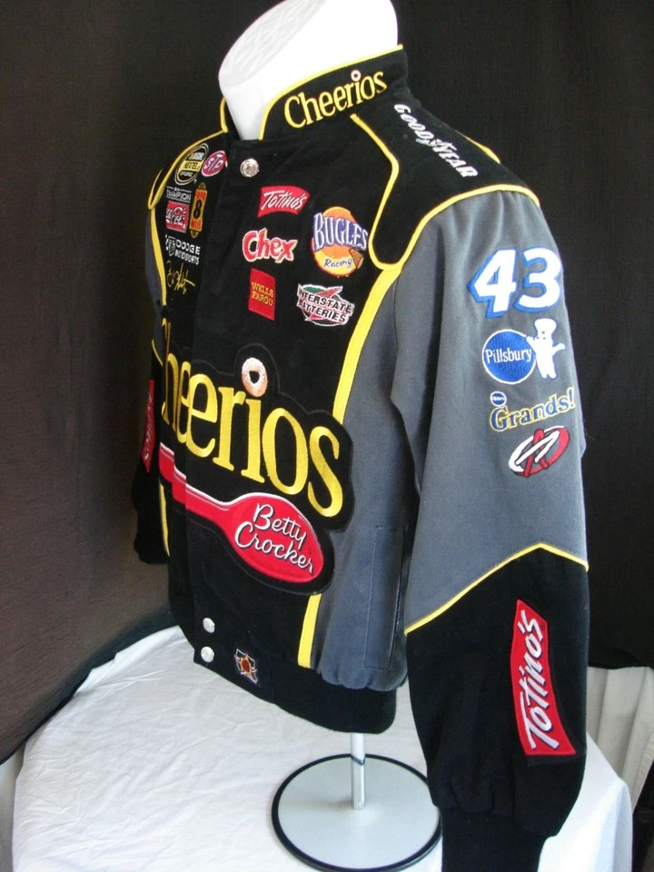 Chaqueta de diseño Jh niños Petty Racing/Bobby Labonte 43 jóvenes niños talla 7/8 Foto 3 de 4