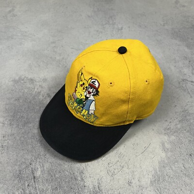 Vintage Pokemon Y2K Pikachu Embroidered Logo Youth Baseball Cap One Size 00 s