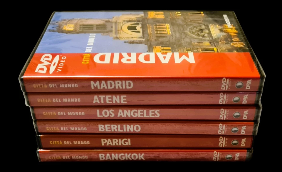 lotto 6 dvd città del mondo de agostini 2004 vintage nuovi - Immagine 3 di 3