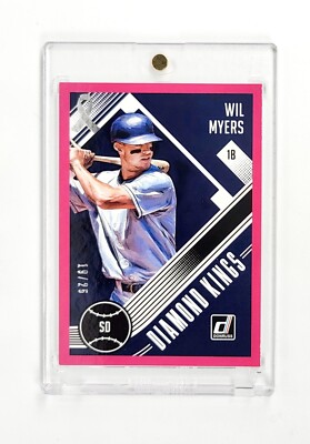 PINK #/25 BREAST CANCER STAMP SP 2018 Panini Donruss Diamond Kings
