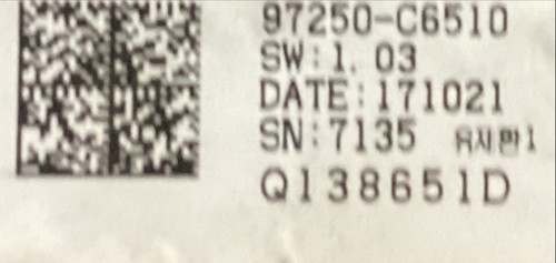 17 18 KIA SORENTO A/C HEATER TEMPERATURE CLIMATE CONTROL OEM 97250-C6510 - Picture 3 of 3