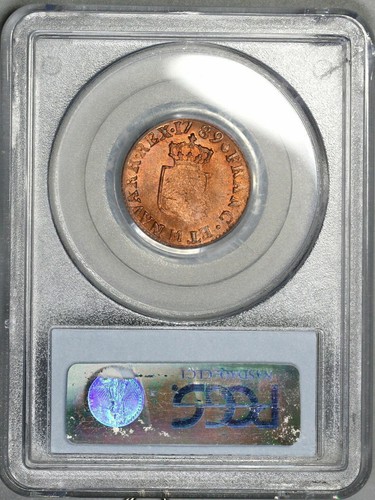 1789-M PCGS MS 63 France Louis XVI Liard Toulouse Mint R/B Coin (21082703C) - Picture 6 of 6