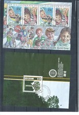 New Zealand stamps.   1996 Health sheet &  1989 Native Trees sheet used (AR298)